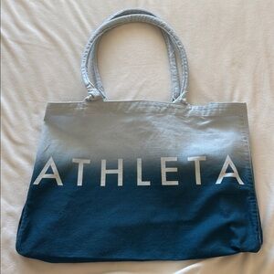 Athleta large canvas tote bag